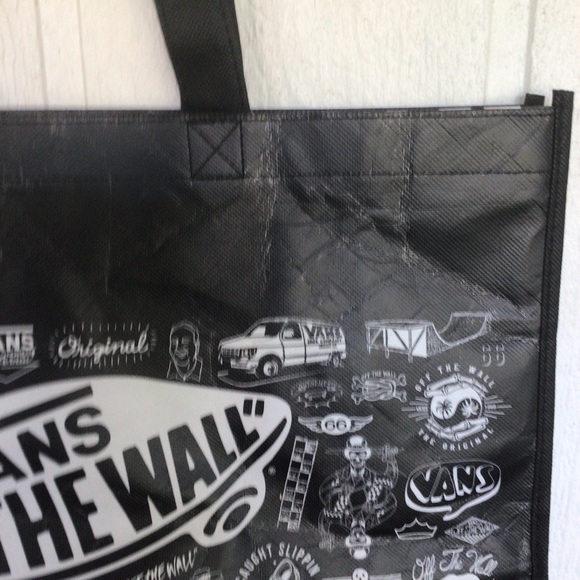 VANS OFF THE WALL GRAPHIC PRINT TOTE BAG - Picture 4 of 12